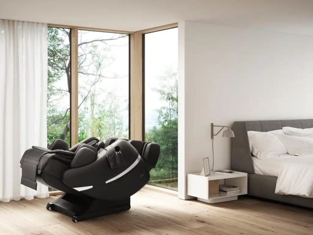 Brio+ Massage Chair brown shown reclined