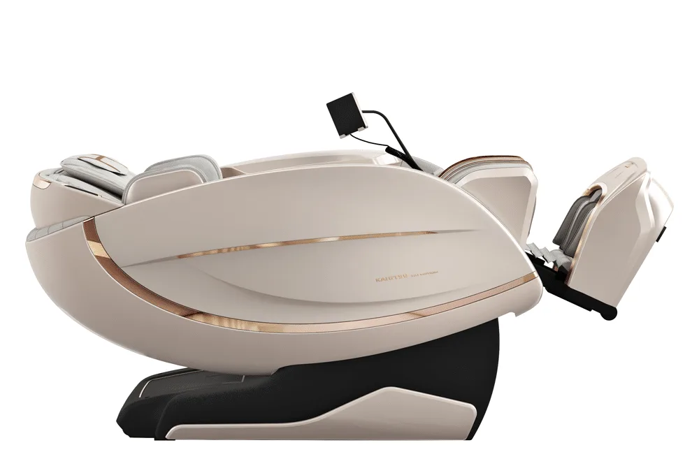 GTS9 Massage Chair white moonstone in the zero gravity position