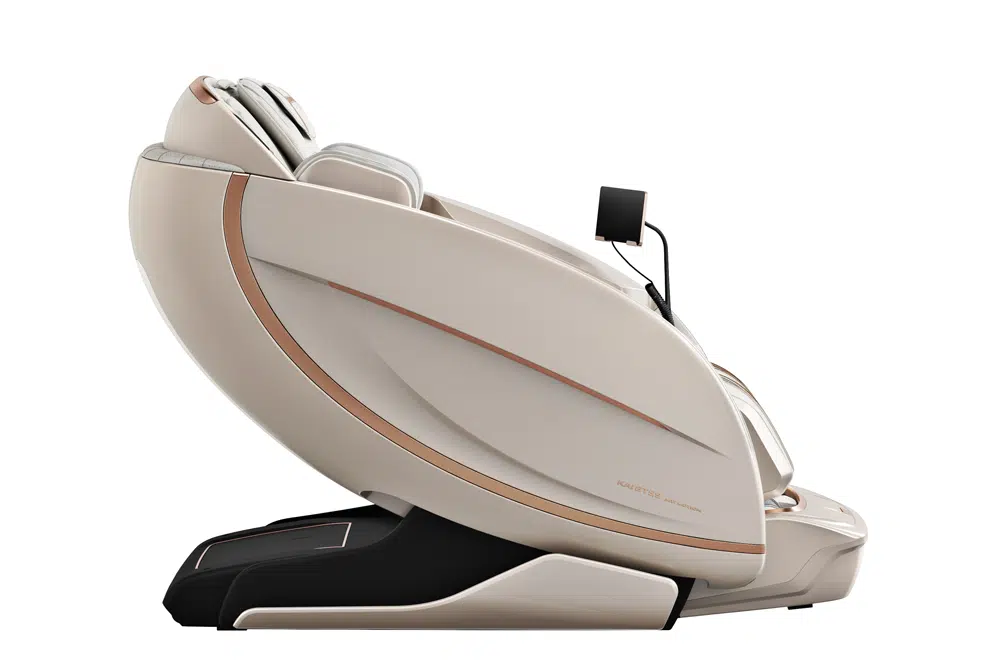 GTS9 Massage Chair white moonstone shown upright