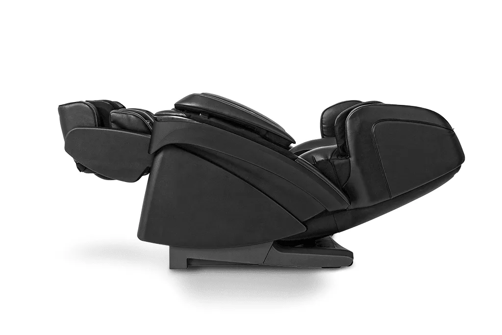 MAJ7 Massage Chair black shown reclined in profile