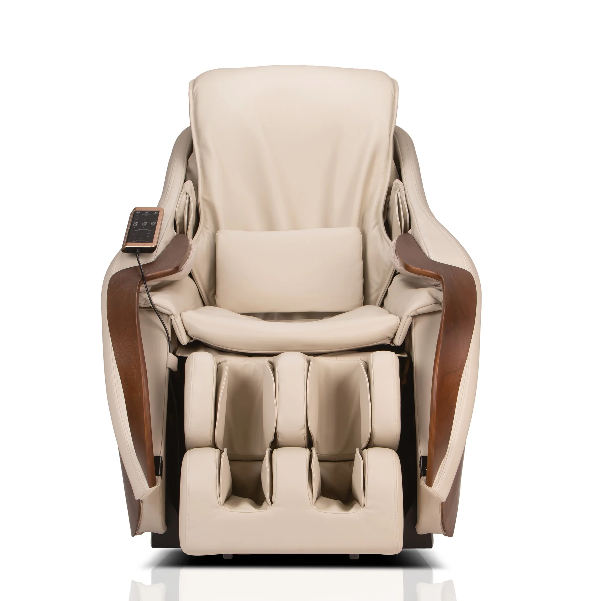 DCore Cirrus cream heated 3D ZERO GRAVITY massage chair upright 0.