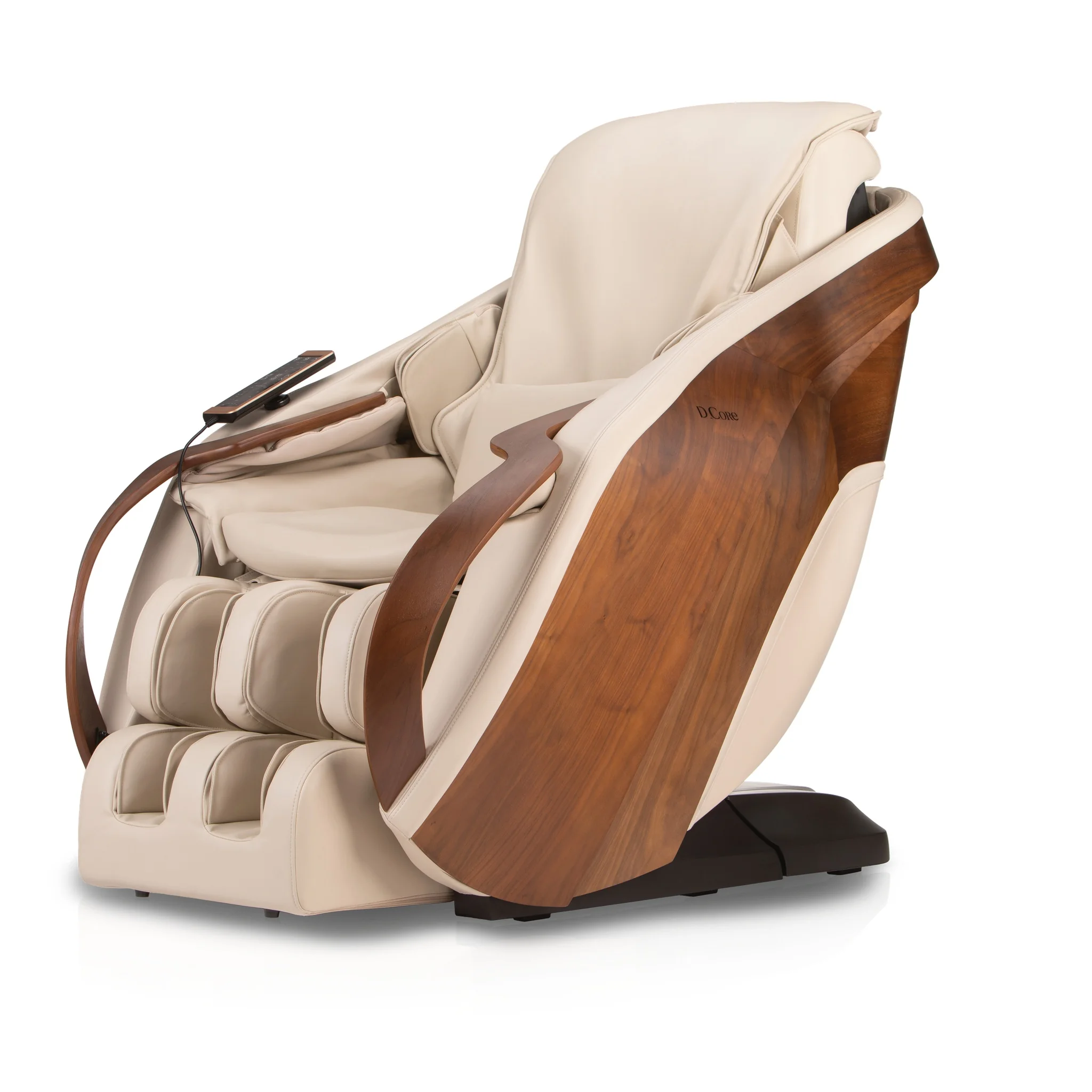 DCore Cirrus cream heated 3D ZERO GRAVITY massage chair upright 45.