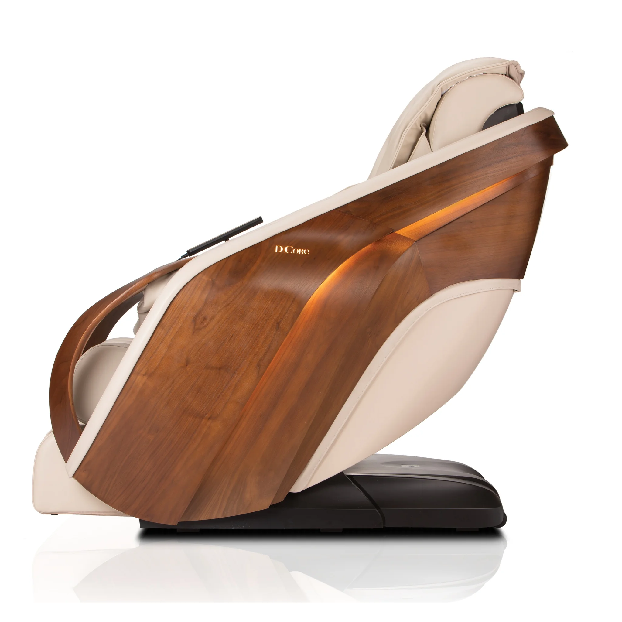 DCore Cirrus cream heated 3D ZERO GRAVITY massage chair upright 90.