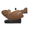 Koyo 303TS chestnut full body 4D heated zero gravity massage chair shown in a 90-degree left profile view.