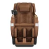 Koyo 303TS chestnut full body 4D heated zero gravity massage chair displayed in an upright straight-on view.