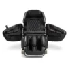 OHCO MDX black full-body 4D heated zero-gravity massage chair shown from the front with the side doors open.