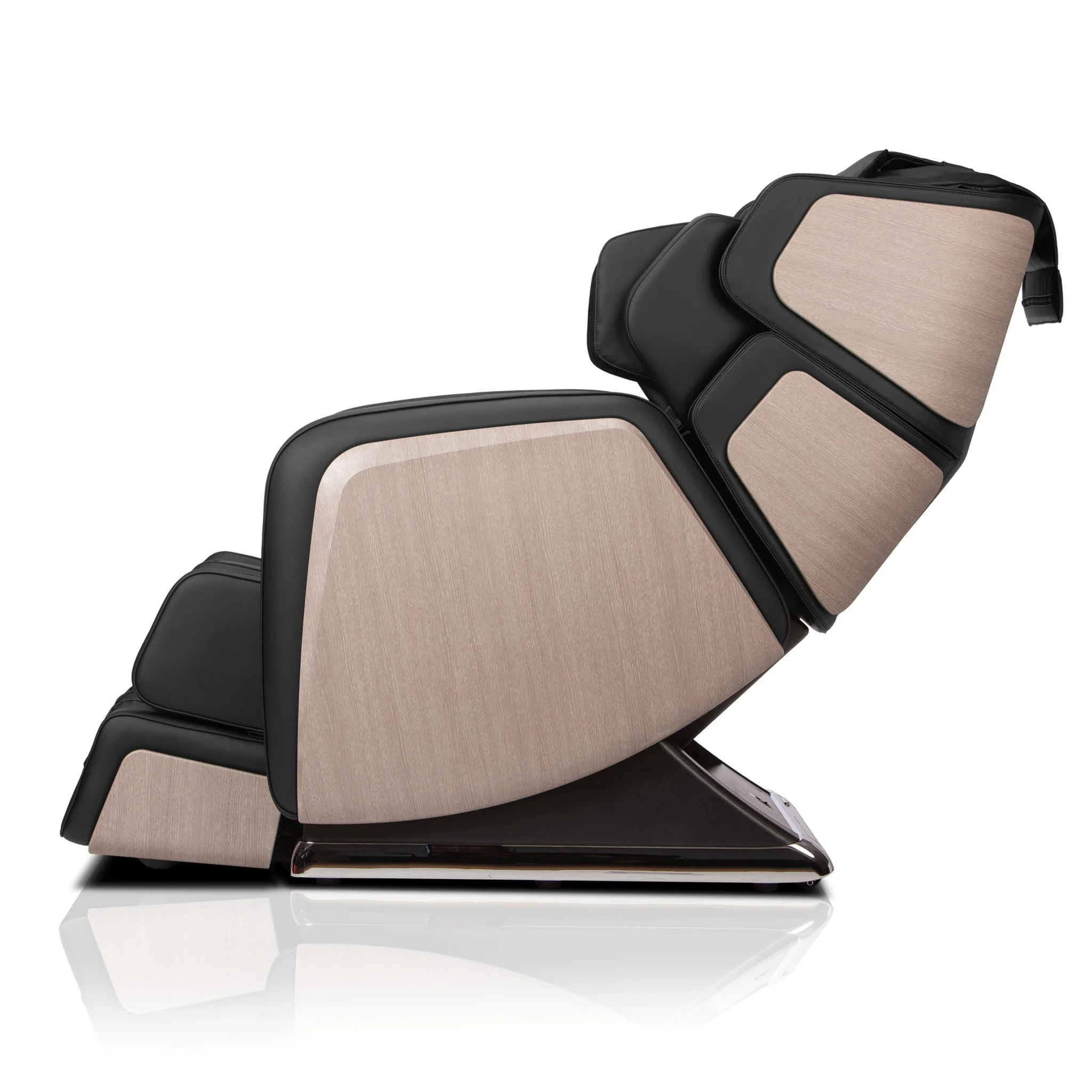 OHCO R6 jet zero gravity full body 4D heated massage chair shown upright at a 90-degree angle.