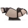 OHCO R6 mocha zero gravity full body 4D heated massage chair shown reclined at a 90-degree angle.