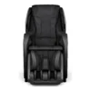 Panasonic MAF1 midnight black 4D full body heated massage chair displayed in an upright straight-on view.