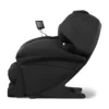 Panasonic MAK1 black zero gravity full body heated shiatsu massage chair shown upright from a 270-degree right-side profile.