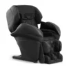 Panasonic MAK1 black zero gravity full body heated shiatsu massage chair shown upright at a 45-degree angle.