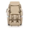 Positive Posture Brio Plus beige zero gravity full body 4D heated massage chair shown in a straight-on front view.