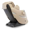 Positive Posture Brio Plus beige zero gravity full body 4D heated massage chair shown upright at a 135-degree angle.