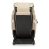 Positive Posture Brio Plus beige zero gravity full body 4D heated massage chair shown upright from a 180-degree back view.