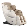 Positive Posture Brio Sport beige zero gravity full body 4D heated massage chair shown at a 45-degree angle.