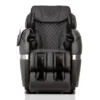 Positive Posture Brio Sport graphite zero gravity full body 4D heated massage chair shown in a straight-on front view.