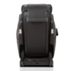 Positive Posture Brio Sport graphite zero gravity full body 4D heated massage chair shown at a 180-degree angle.