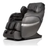 Positive Posture Brio Sport graphite zero gravity full body 4D heated massage chair shown at a 315-degree angle.