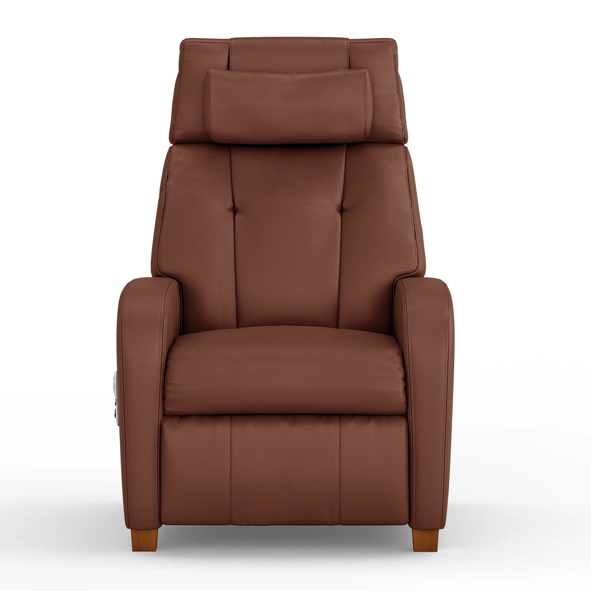 positive-posture-cafe-plus-chestnut-upright-0 Positive Posture Café+ Recliner chestnut shown upright