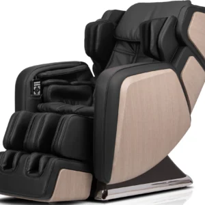OHCO R6 Jet zero-gravity massage chair in an upright position, shown from a 45-degree angle.