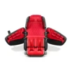 OHCO M8 NEO LE Rosso Nero zero gravity full body 4D heated massage chair shown upright in a straight-on front view (version 2).