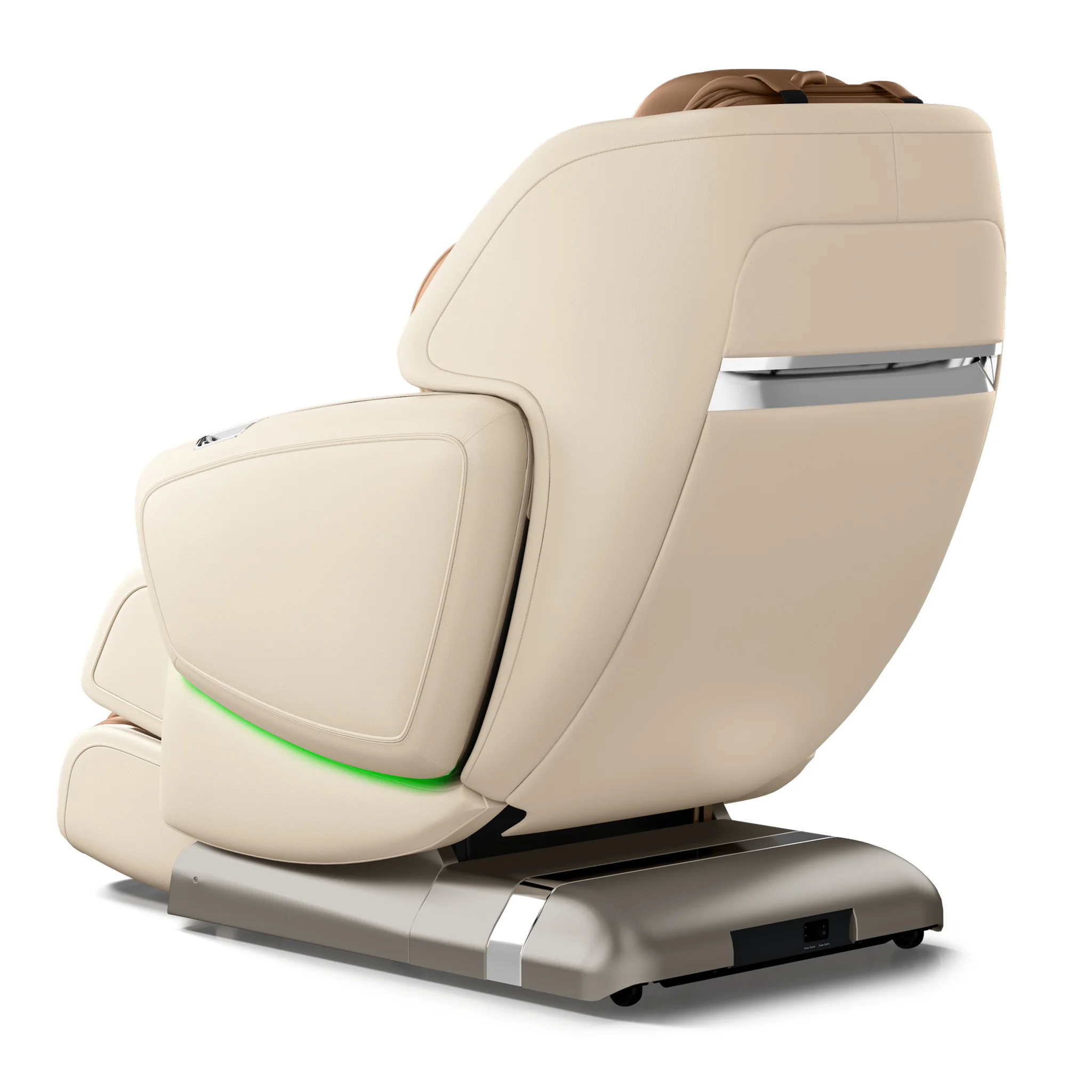 OHCO M8 NEO pearl zero gravity full body 4D heated massage chair shown upright at a 315-degree angle.