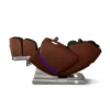 OHCO M8 NEO walnut zero gravity full body 4D heated massage chair shown from a 270-degree right-side profile view.