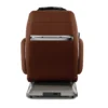 OHCO M8 NEO walnut zero gravity full body 4D heated massage chair shown upright from a 180-degree back view.