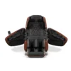OHCO M8 NEO walnut zero gravity full body 4D heated massage chair shown upright with doors open.