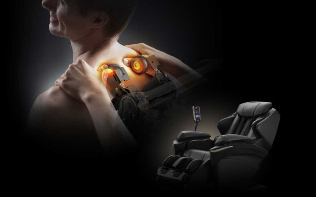 Massage chair sales with heated rollers