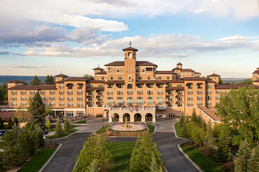 Broadmoor Hotel Aerial West