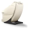 Panasonic MAN1 ivory zero gravity full body 5D shiatsu massage chair shown from a 135-degree angled back-left view.