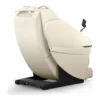 Panasonic MAN1 ivory zero gravity full body 5D shiatsu massage chair shown from a 225-degree angled back-right view.