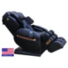 Luraco i9 Max Plus black full-body 4D zero-gravity massage chair shown semi-reclined.