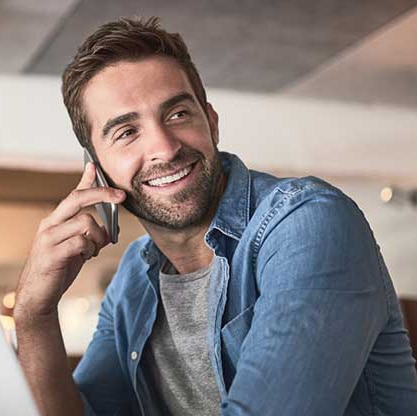 happy customer virtual call center