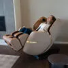 Solara Massage Chair butterscotch in a living room setting
