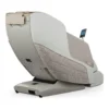 Positive Posture DualTech linen ZERO GRAVITY full body 4D massage chair shown at a 225-degree angled back view.