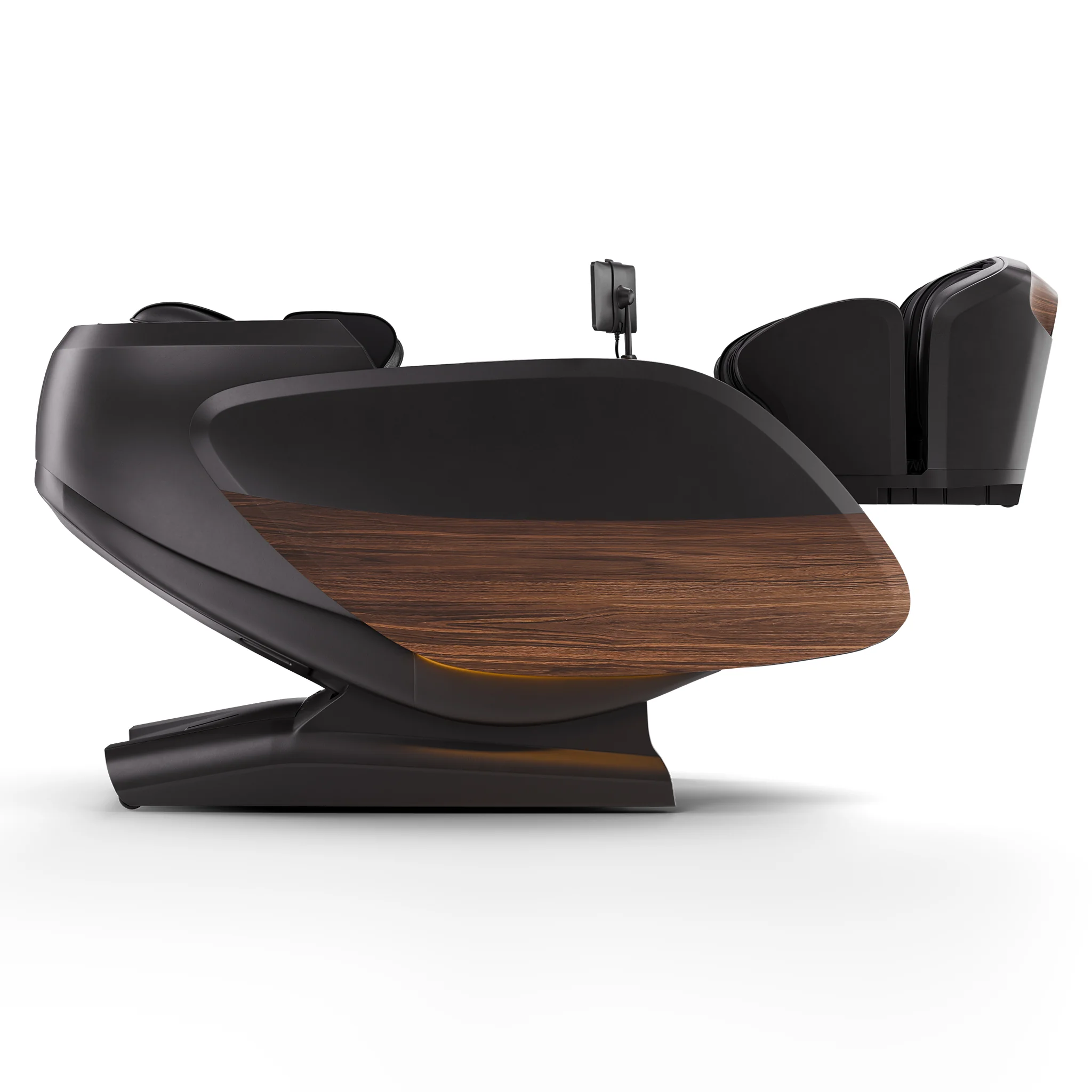 Positive Posture DualTech Pro AI charcoal ZERO GRAVITY full body 4D massage chair shown in a 270-degree side profile view.
