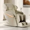 PositivePosture-CoreWave-Ivory-Silo CoreWave 4D Dual Mechanism Massage Chair ivory side profile view