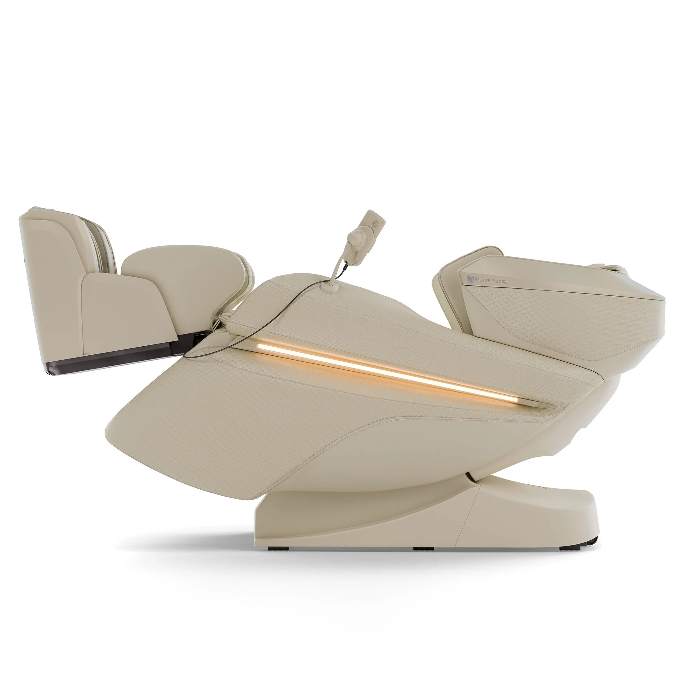 positive-posture-corewave-ivory-tzg-90-profile Positive Posture CoreWave 4D Dual Mechanism Massage Chair ivory