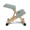 Varier_Multi™_TON7089_3 Varier Multi kneeling chair in Tonal Light Green fabric with natural wood base