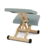 Varier_Multi™_TON7089_4 Varier Multi kneeling chair in Tonal Light Green fabric with natural wood base