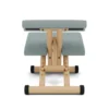 Varier_Multi™_TON7089_5 Varier Multi kneeling chair in Tonal Light Green fabric with natural wood base