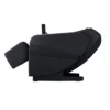 Panasonic MAN2 black 5D A.I. massage chair reclined in zero gravity, left profile view.